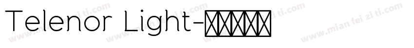 Telenor Light字体转换